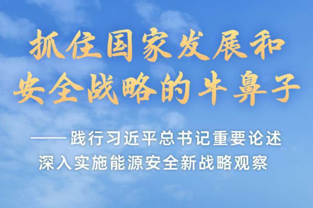 踐行習近平總書記重要論述深入實施能源安全新戰略
